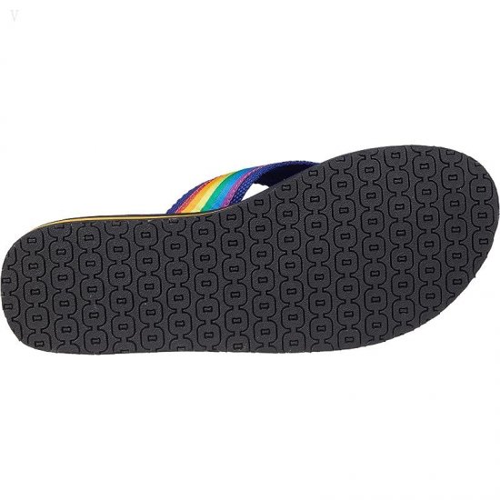 L.L.Bean Classic Maine Isle Flip-Flop 3 Motif Rainbow Stripe/Indigo Ink ID-q4C8LHvi