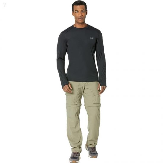 L.L.Bean Lightweight Base Layer Crew Long Sleeve Black ID-j78G1d4d