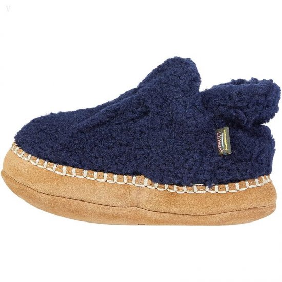 L.L.Bean Cozy Slipper Bootie (Toddler/Little Kid/Big Kid) Bright Navy ID-Gx177pVX