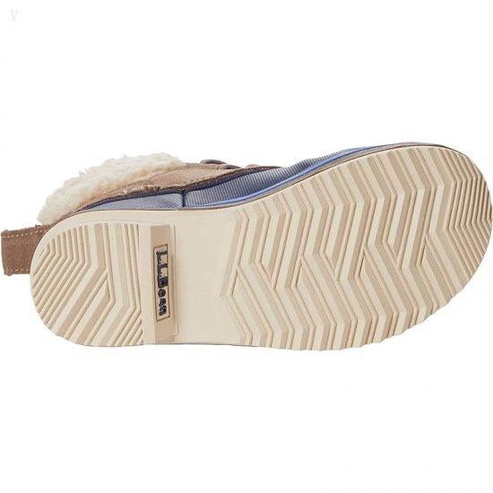 L.L.Bean Rangeley Sherpa Boot (Toddler/Little Kid/Big Kid) Taupe/Nautical Navy ID-fg4oxICR