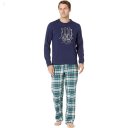 L.L.Bean Camp Pajamas Set Regular Bright Navy ID-7QzotDSM