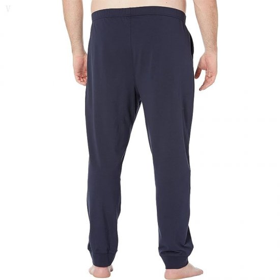 L.L.Bean Wicked Soft Knit Pajamas Long Sleeve Hoodie Tall Classic Navy Charging Moose ID-HeIzSHbQ