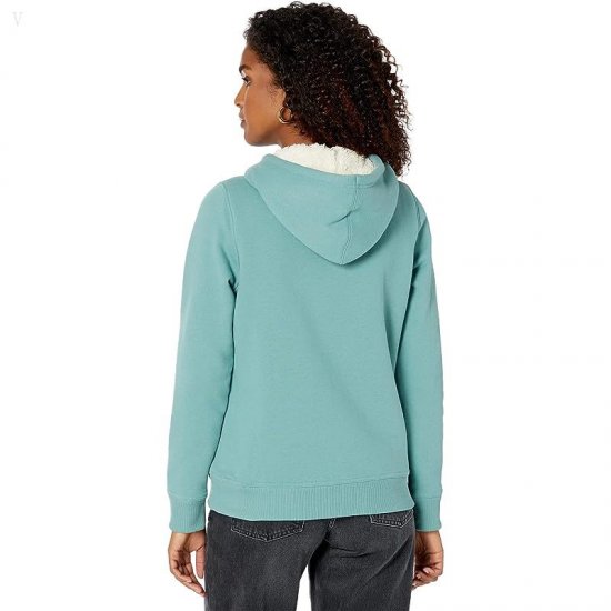 L.L.Bean 1912 Sherpa-Lined Hoodie Sea Pine ID-QhelNHJr