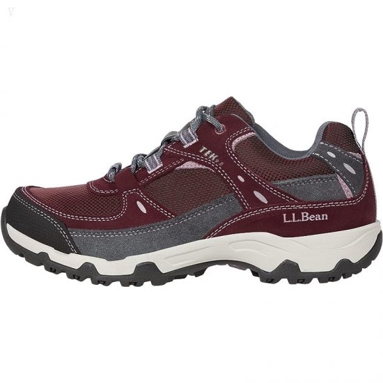 L.L.Bean Trail Model Hiker 4 Water Resistant Low Burgundy/Light Rosewood ID-GRx9f6HD
