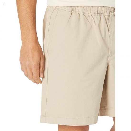 L.L.Bean Lakewashed Stretch Pull-On Khaki Shorts Khaki ID-ujCLRjHd
