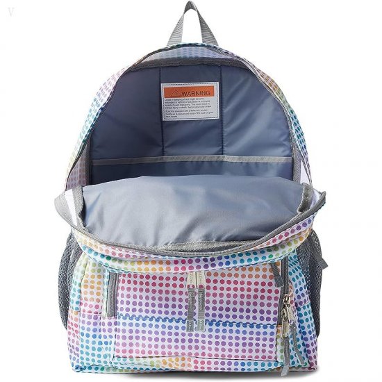 L.L.Bean Kids Deluxe Backpack Print Rainbow Dots ID-NEWwqZP8