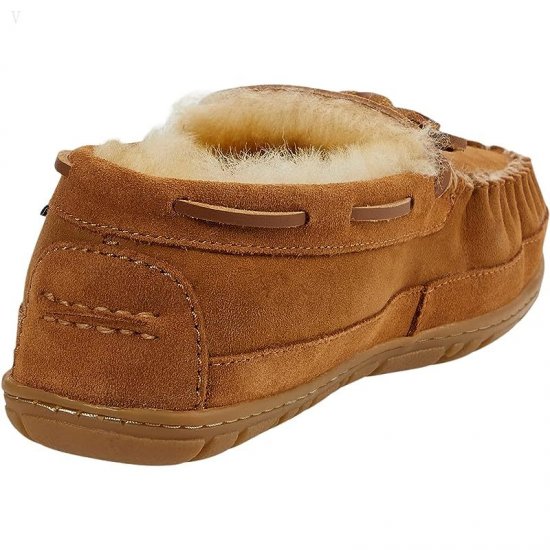 L.L.Bean Wicked Good Camp Moccasins Brown ID-P62TNBGg