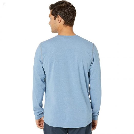 L.L.Bean Insect Shield Field Tee Long Sleeve Baltic Blue ID-9xDtG2Ni