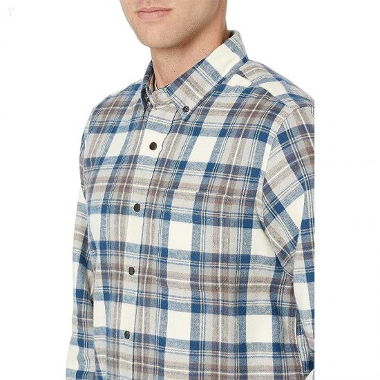 L.L.Bean Scotch Plaid Flannel Traditional Fit Shirt Indigo Tartan ID-n7Rd3xym