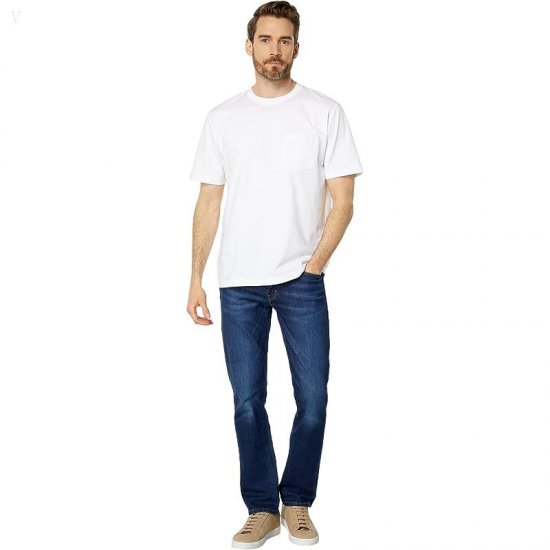 L.L.Bean Carefree Unshrinkable Tee with Pocket Short Sleeve White ID-HXiI33oy