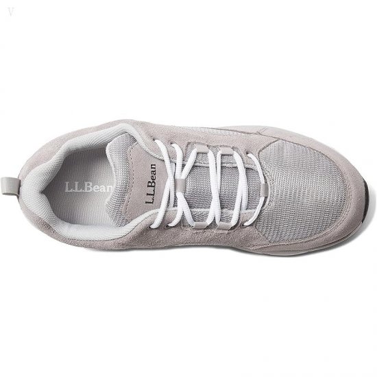 L.L.Bean Bean\'s Comfort Fitness Walker Suede Mesh Frost Gray ID-7R3kbuns