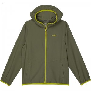 L.L.Bean No Fly Zone Jacket (Big Kids) Olive Gray ID-n0nBK6uv