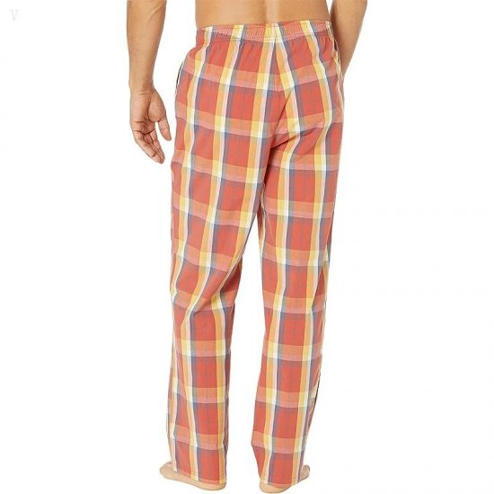 L.L.Bean Comfort Stretch Woven Sleep Pants Regular Orange Spice ID-dHKpV2B4