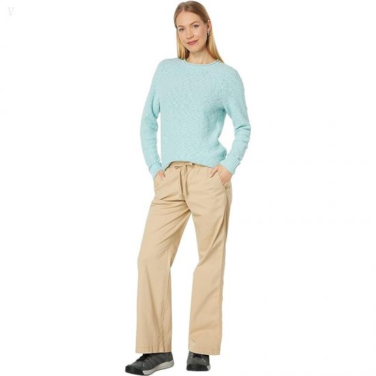 L.L.Bean Midweight Cotton Slub Rollneck Pullover Pale Turquoise ID-AIqKfNP7