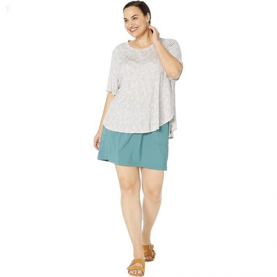 L.L.Bean Plus Size Restore Sleep Top Print Lilac Mist Print ID-tDEwVRQl
