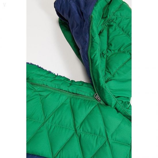 L.L.Bean Bean\'s Down Jackets Color-Block (Little Kids) Warm Teal ID-Dioiyr05