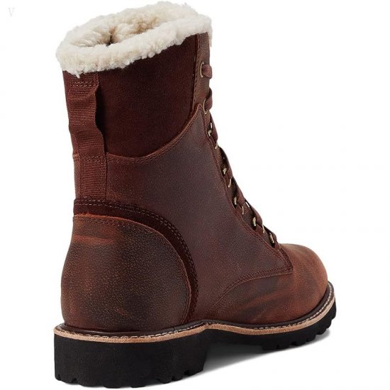 L.L.Bean Rugged Cozy Boot Lace-Up Russet Brown ID-bYEOQJ7P
