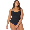 L.L.Bean Slimming Swimwear Tankini Top Black ID-hqbGN86C