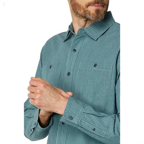 L.L.Bean Signature Indigo Cotton Shirt Regular Sea Pine ID-hrgsJJC6
