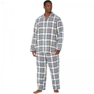 L.L.Bean Scotch Plaid Flannel Sleep Pants Tall Indigo Tartan ID-d32JiuIj