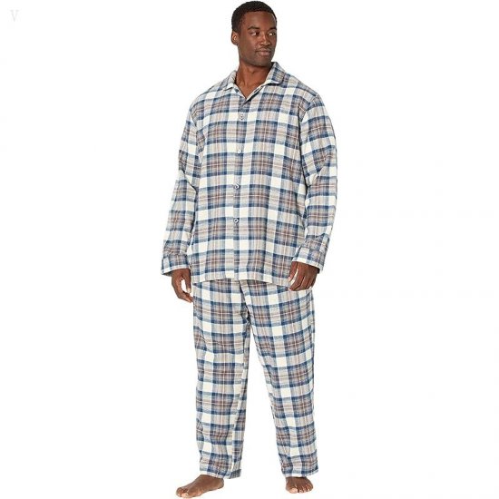 L.L.Bean Scotch Plaid Flannel Sleep Pants Tall Indigo Tartan ID-d32JiuIj