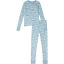 L.L.Bean Organic Cotton Fitted Pajamas (Big Kids) Foggy Blue Clouds ID-rRFgLZ63