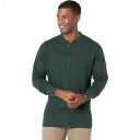 L.L.Bean River Driver Shirt Long Sleeve Henley Regular Black Spruce Heather ID-QPfiWTcH