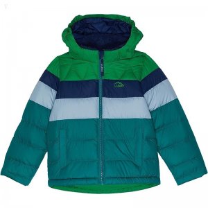 L.L.Bean Bean's Down Jackets Color-Block (Little Kids) Warm Teal ID-5jkjhZor