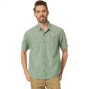 L.L.Bean Rugged Linen Short Sleeve Shirt Traditional Fit Light Everglade ID-XXN4OVUR