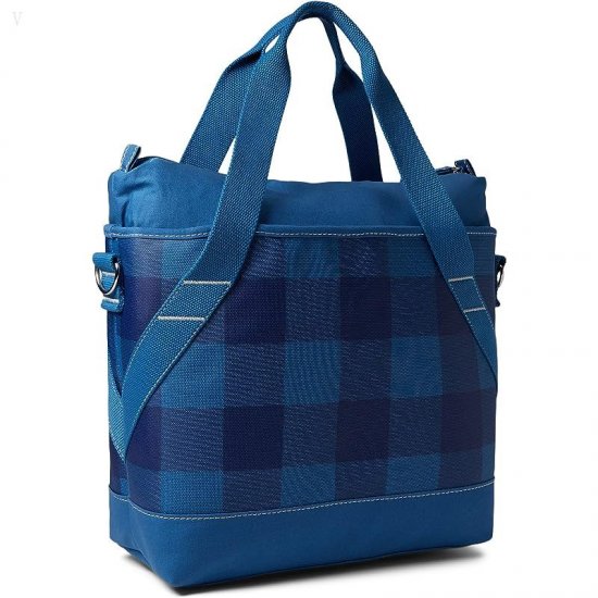 L.L.Bean Insulated Tote Medium Plaid Blue Buffalo ID-ECzSuDjs