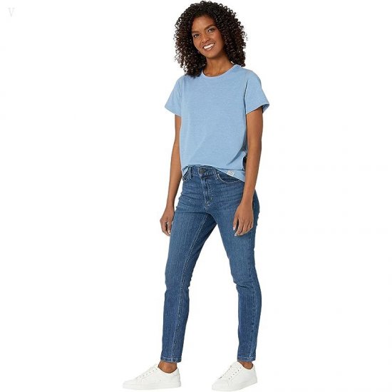 L.L.Bean BeanFlex High-Waist Ankle Jeans in Stonewashed Stonewashed ID-BZc4xan2