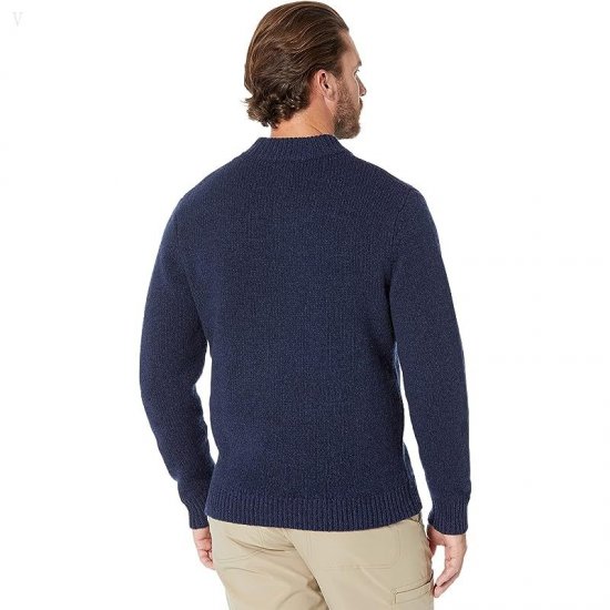 L.L.Bean Classic Ragg Wool Henley Nautical Navy ID-n5qtiMlX