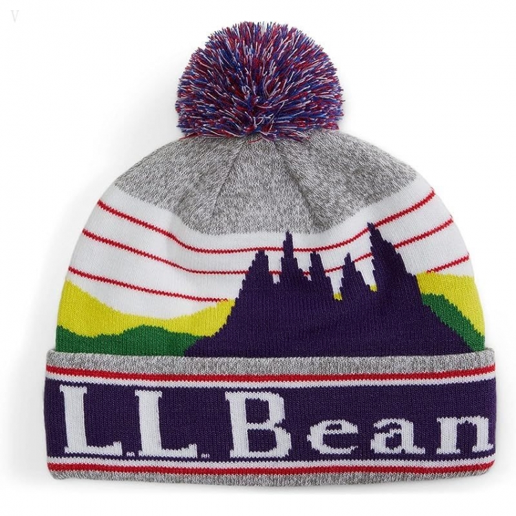 L.L.Bean Kid??s Pom Hat Rich Purple ID-ENGAmtm0 - Click Image to Close