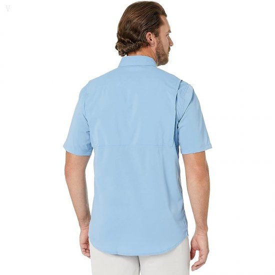 L.L.Bean Tropicwear Shirt Short Sleeve - Tall Soft Blue ID-ccf9BALB