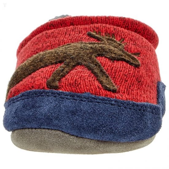 L.L.Bean Sweater Fleece Slipper Motif (Toddler/Little Kid/Big Kid) Deep Garnet Moose ID-KtDdzQ86