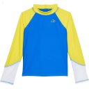 L.L.Bean Sun-and-Surf Swim Shirt (Big Kids) Capri Blue Color-Block ID-lFvIb96M