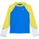 L.L.Bean Sun-and-Surf Swim Shirt (Big Kids) Capri Blue Color-Block ID-lFvIb96M