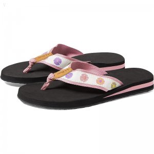 L.L.Bean Classic Maine Isle Flip-Flop 3 Motif Field Rose/Zinnia ID-kFYRNE1G