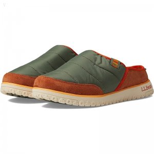 L.L.Bean Mountain Classic Quilted Slide Adobe/Deep Olive ID-stQhvGXw