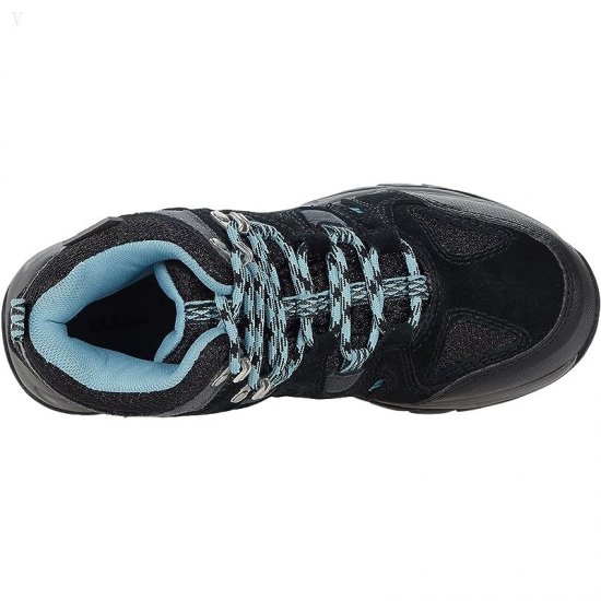 L.L.Bean Trail Model Hiker Water Resistant (Toddler/Little Kid/Big Kid) Black/Silver Blue ID-um4oPs3N