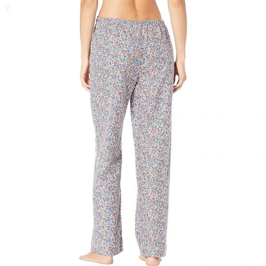 L.L.Bean Cozy Pajama Set Print Coral Red Floral ID-WMZKKQTX