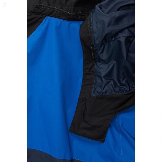 L.L.Bean Fleece Lined Color-Block 3-in-1 (Big Kids) Black/Deep Sapphire ID-cgjoahhu