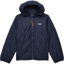 L.L.Bean Mountain Bound Reversible Hooded Jacket (Little Kids) Carbon Navy/Soapstone ID-s37EDhlV