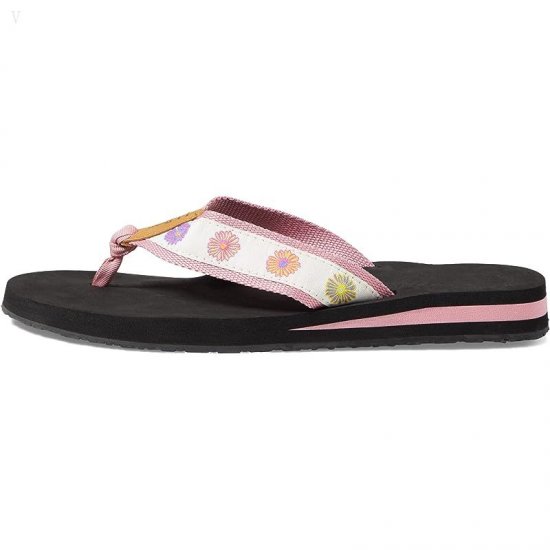 L.L.Bean Classic Maine Isle Flip-Flop 3 Motif Field Rose/Zinnia ID-kFYRNE1G