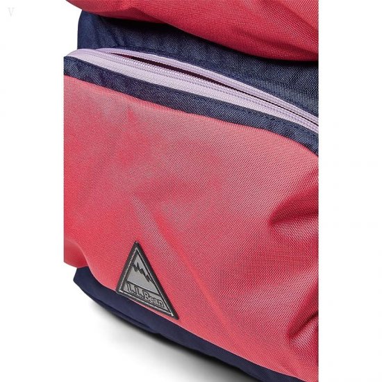L.L.Bean Trailfinder Backpack (Little Kids/Big Kids) Ruby Coral/Bright Navy ID-t3y3YiiI