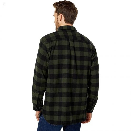 L.L.Bean Chamois Shirt Plaid Regular Forest Shade ID-7ewbbsRW