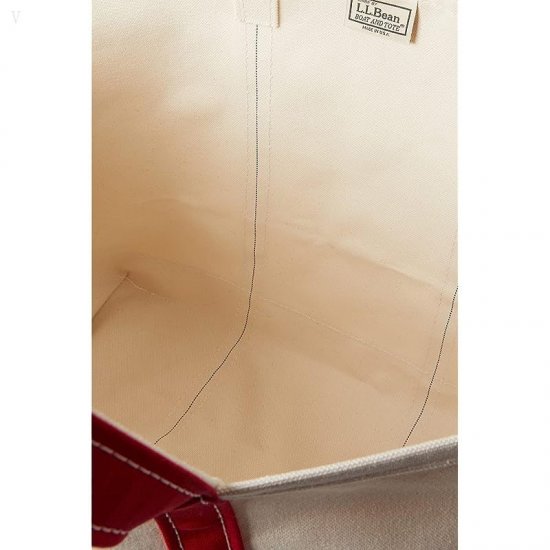 L.L.Bean Boat and Tote Large Red Trim ID-T34pqsrC