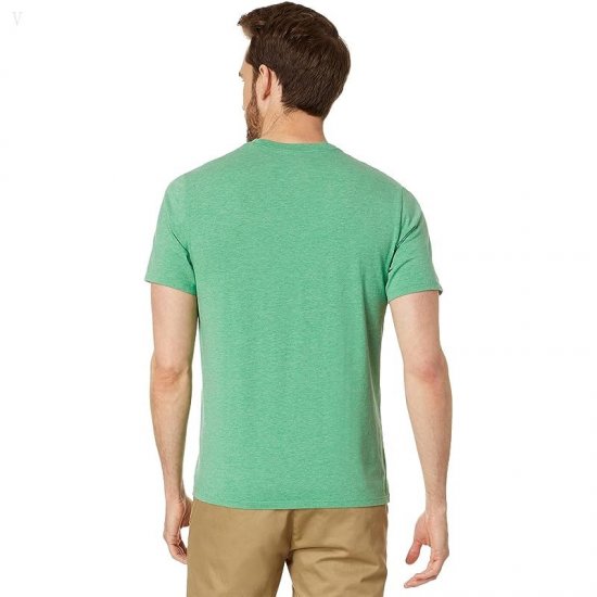 L.L.Bean Comfort Stretch Pima Short Sleeve Tee Shirt Clover Heather ID-ptS9vMsa
