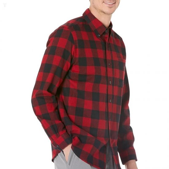 L.L.Bean Scotch Plaid Flannel Traditional Fit Shirt Rob Roy Tartan ID-XMLNSTUV