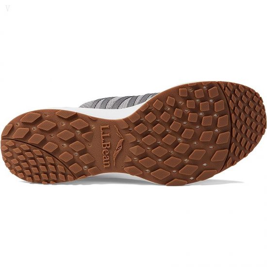 L.L.Bean Active Sport Shoe Knit Lace-Up Frost Gray ID-A8y170st
